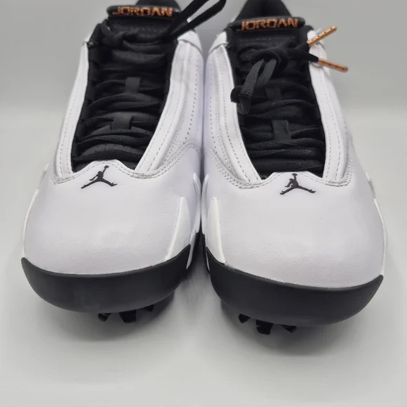 Nike Air Jordan 14 Golf US Open HV4813-100 Men's Size 8.5 White Black GoldNEW